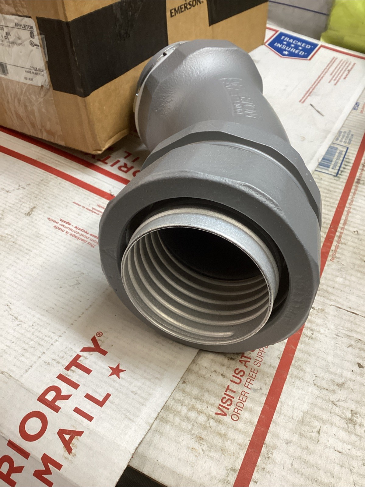 Appleton ST-45300 Liquidtight Flexible Conduit Connector 3″ 45Deg End LFMC ED4U