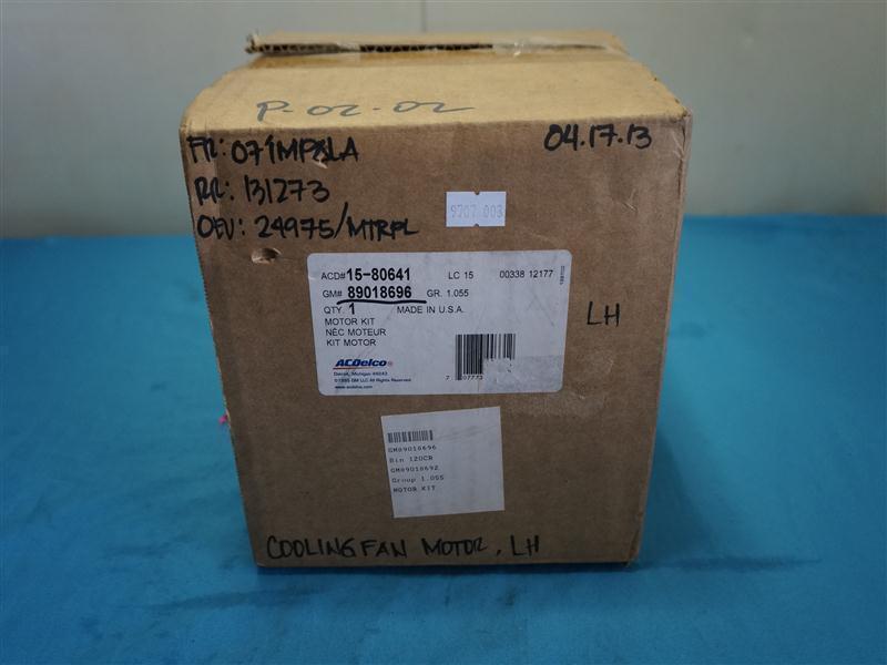 ACDelco 15-80641 1580641 Cooling Fan Motor Kit New