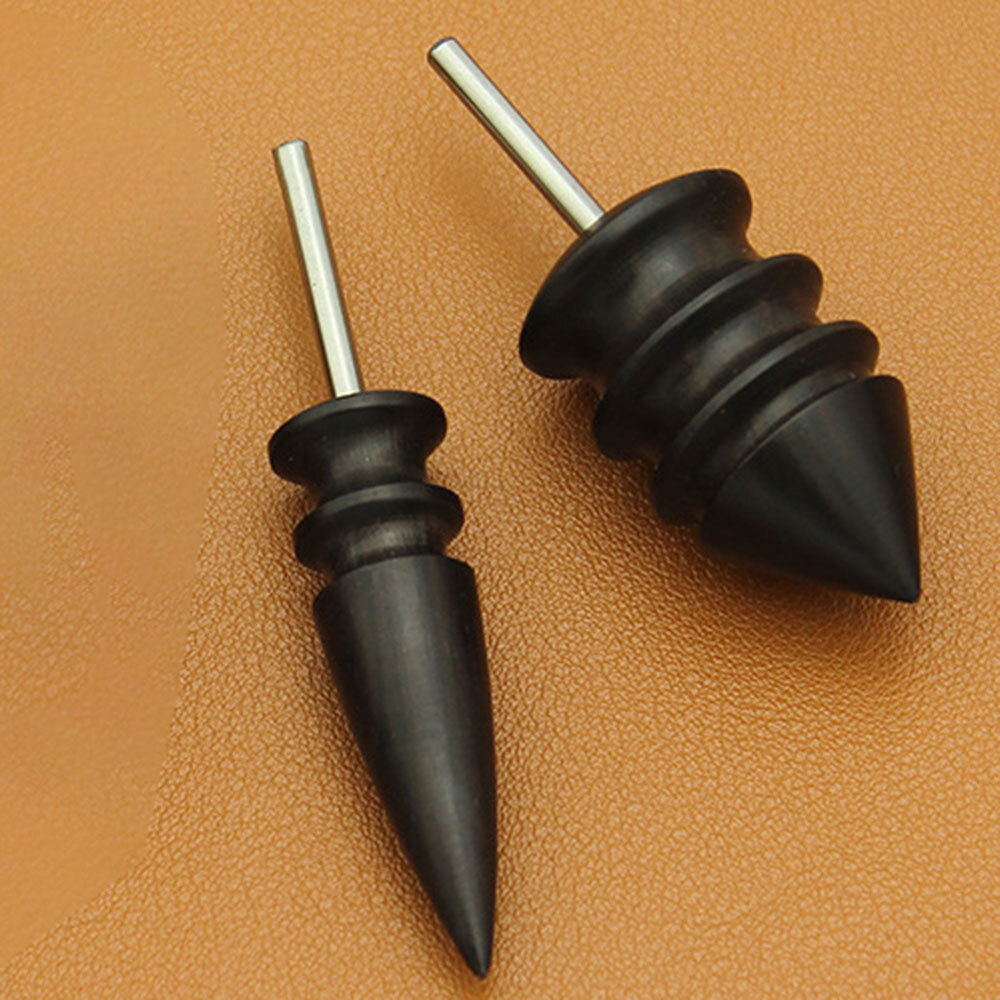 2PCS Pointed Tip Leather Burnisher Electric Polished Head Edge Slicker Tools NEW
