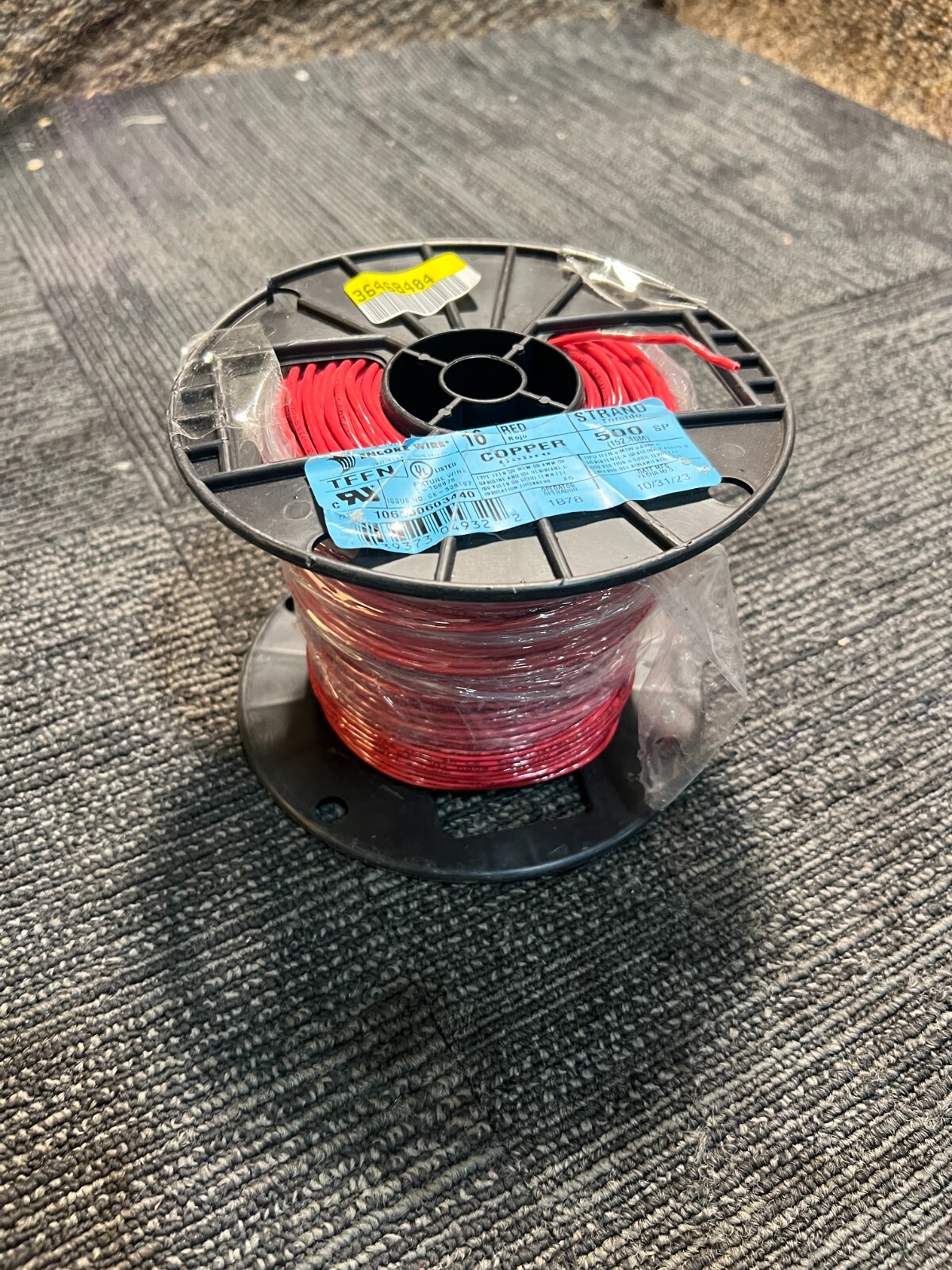 Encore Wire Copper Wire 106100603440 Red 600v 16 Strand 500ft TFFN