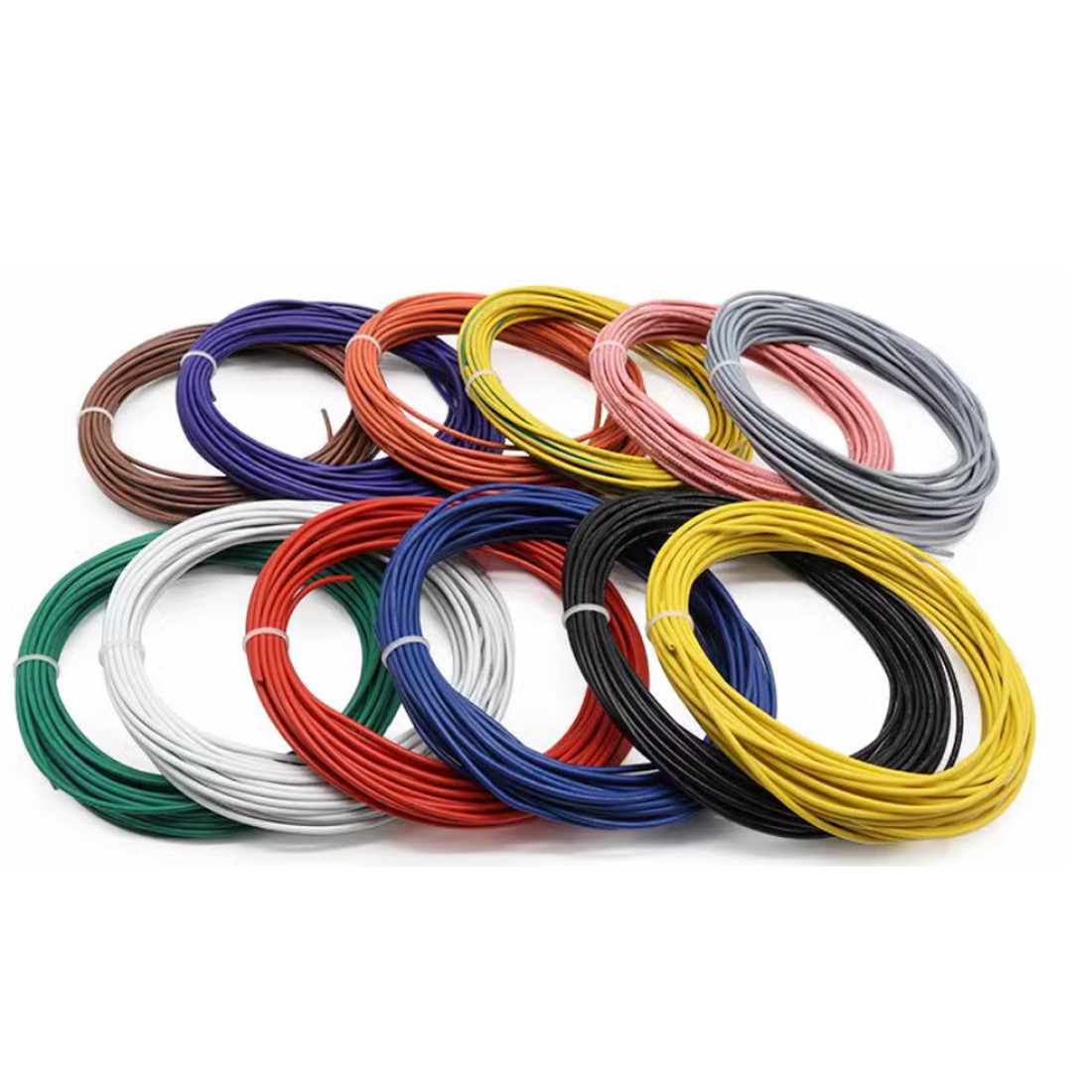 Any length UL1015 Electronic Flexible Wire Cable 8/10/12/14/16~24 AWG multicolor