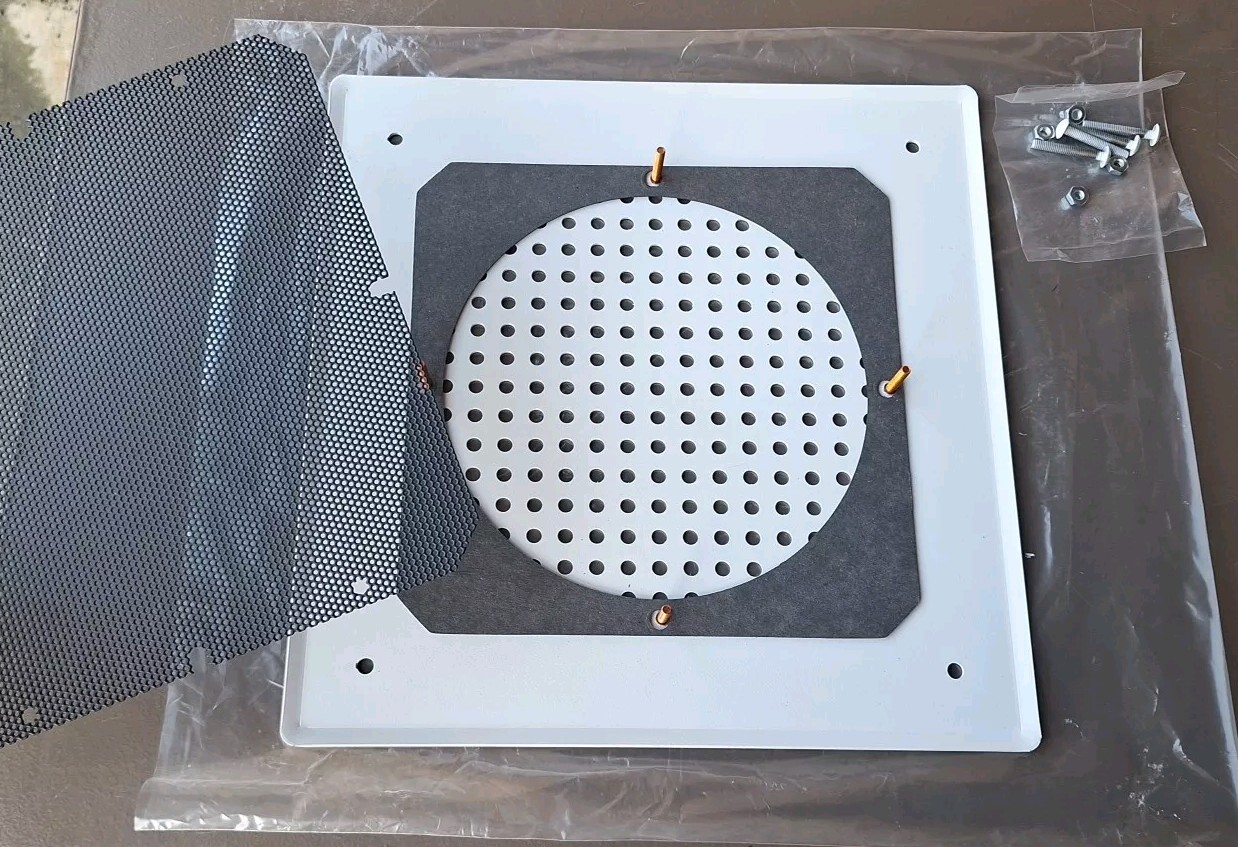Lowell SG-8VP White Powder Coated Grille For 8″ Speaker Vandal Resistant NOS
