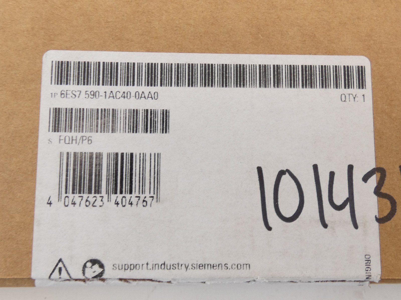 Siemens 6ES7 590-1AC40-0AA0 Simatic S7-1500 Sectional Rail 245mm – NEW Surplus!