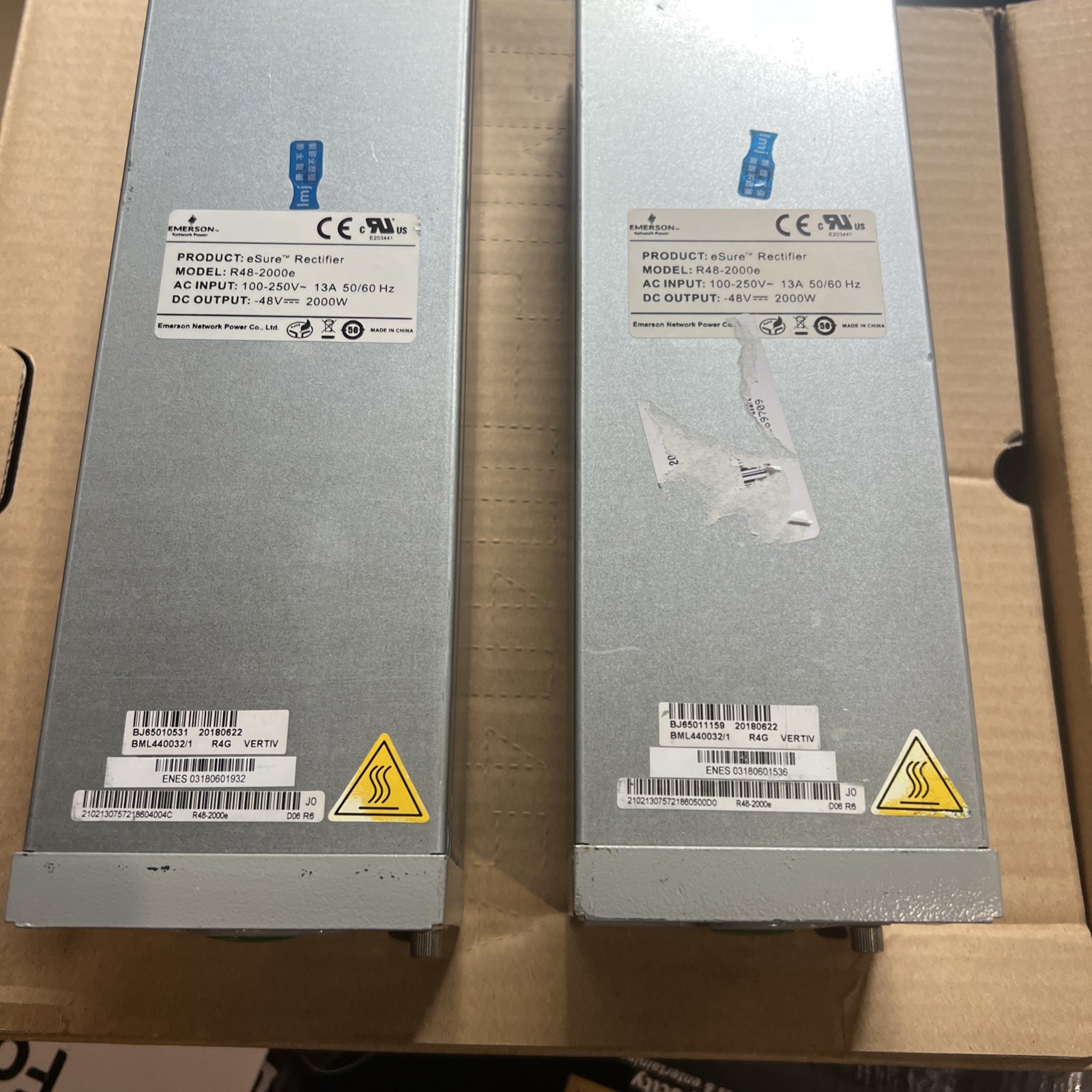 One EMERSON R48-2000e 48V 2000W Communication Power Rectifier Module New