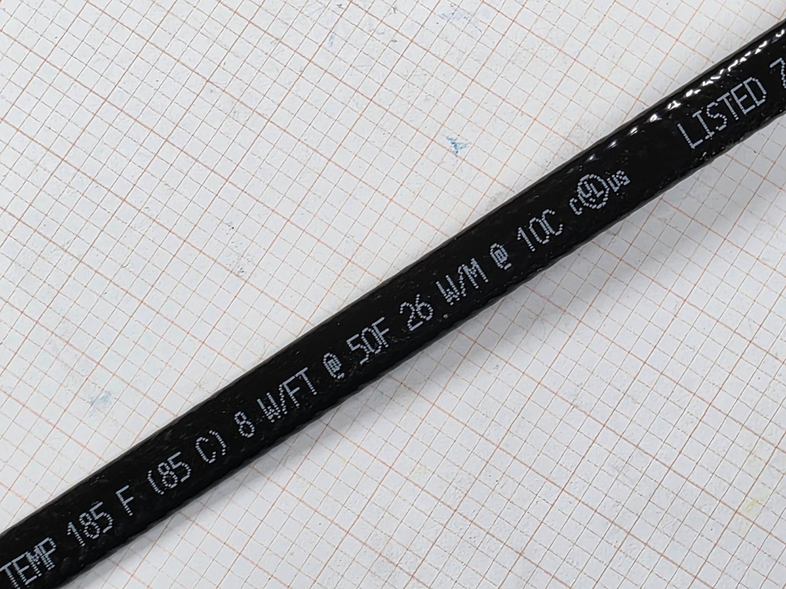 nVent Raychem 8XLE2-CT Self-Regulating Heating Cable 8W/ft 208-277V /1ft