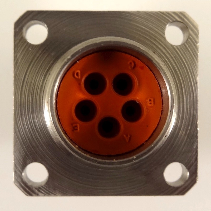 Amphenol Aerospace 75-560083-5P Custom 5 Pin High Voltage Connecter. NEW