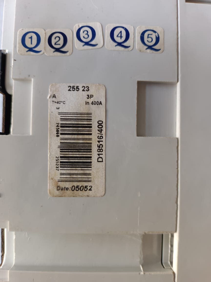 400A MCCB LEGRAND DPX 630 400AMP CIRCUIT BREKER 400AMP 3POLE 30KA AT 440V