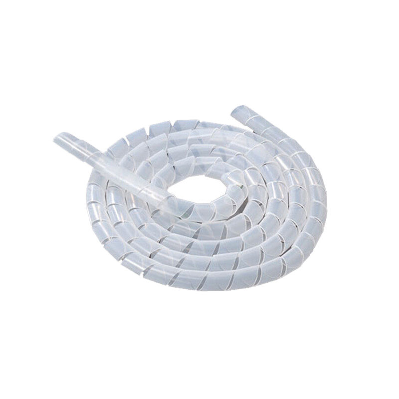 Ф4mm-Ф30mm Spiral Wrap Winding Sleeve Cable Wire Protector Organizer White/Black