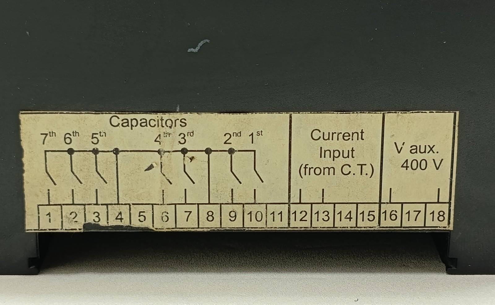 Dossena & C. Automatic Power Factor Regulator Type RFV12 Correction / 400V 50Hz