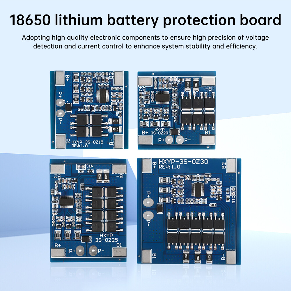 3S 12V 15/20/25/30A 18650 Lithium Battery Protection Board 11.1V 12.6V Balanced