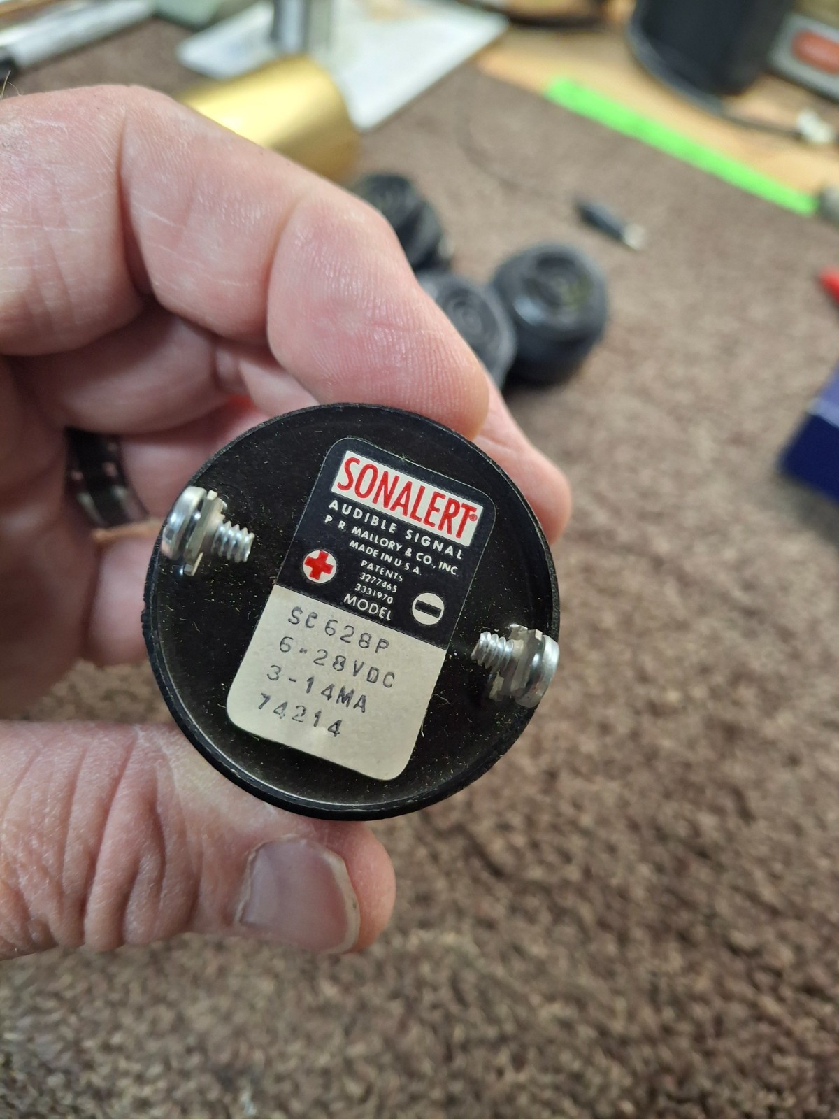 MALLORY SC628P Pulsed SONALERT ALARM BUZZER