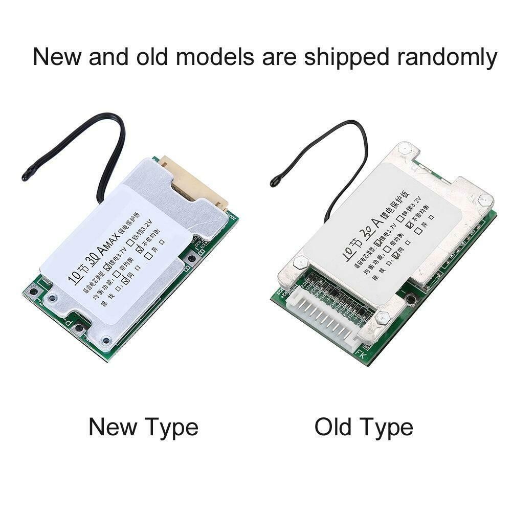 10S 36V 30A Li-ion Cell Battery Protection PCB Board W/Balance Kit/ NEW