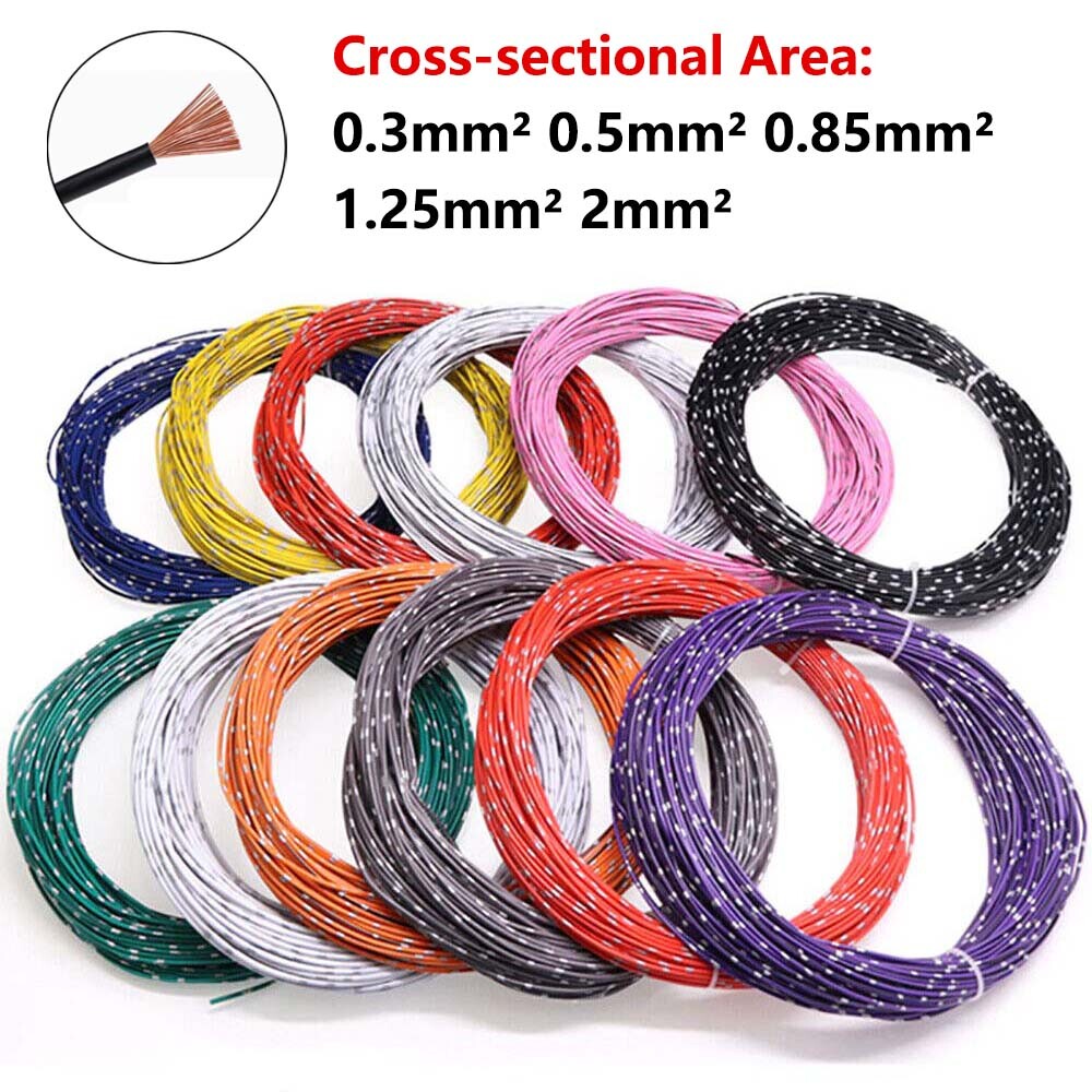 0.3-2mm² Thin Wall Automotive Cable Car Wiring Auto Modification Electrical Wire