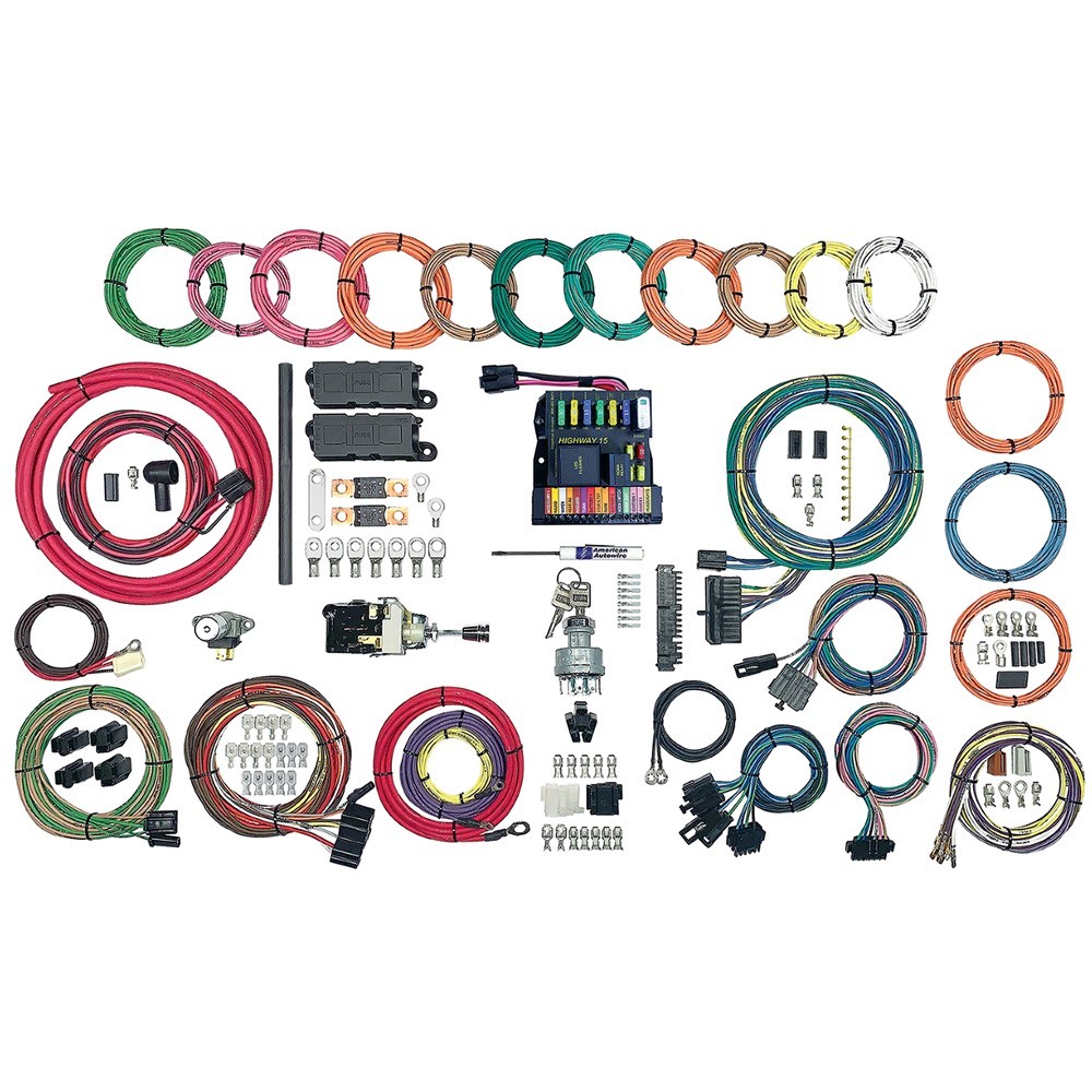 American Autowire “Highway 15 Plus” Universal Wiring System Kit, USA #AW-510825