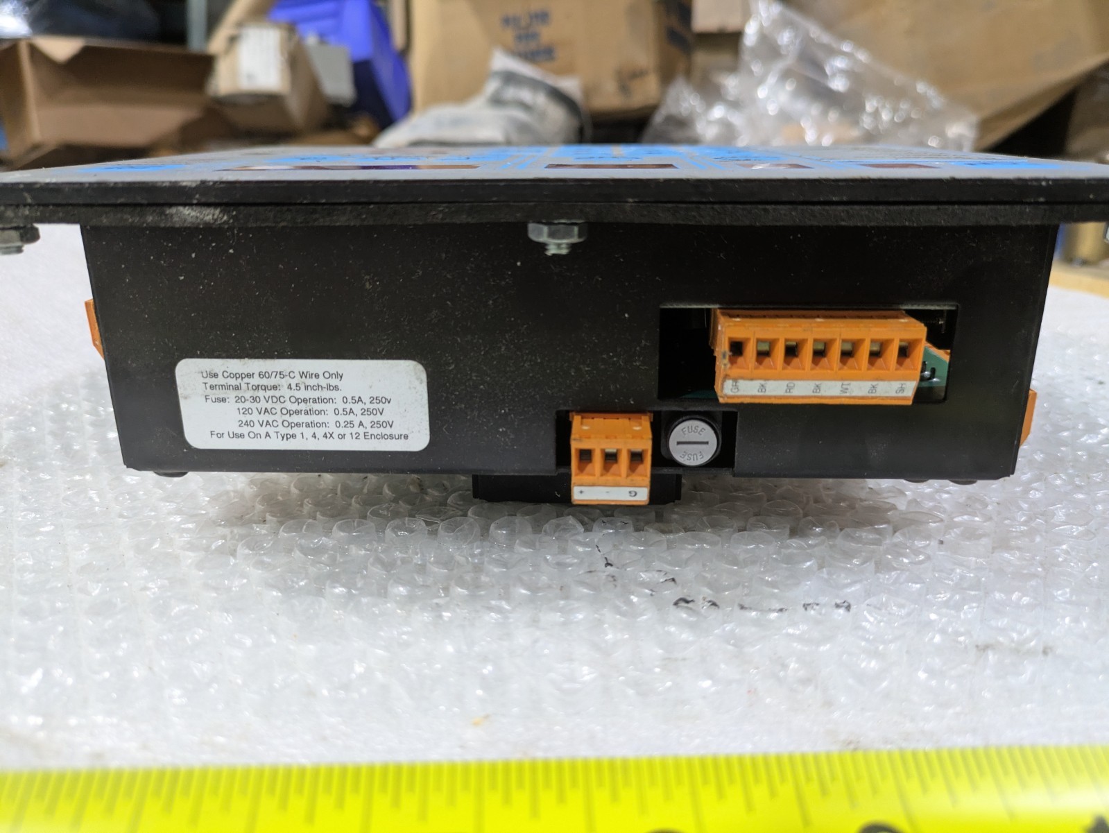 ELECTRO CAM PL 5000 PS-5144-24-P16M09-L 20-30VDC 500MA 1/2AMP 250V SLO-BLO FUSE