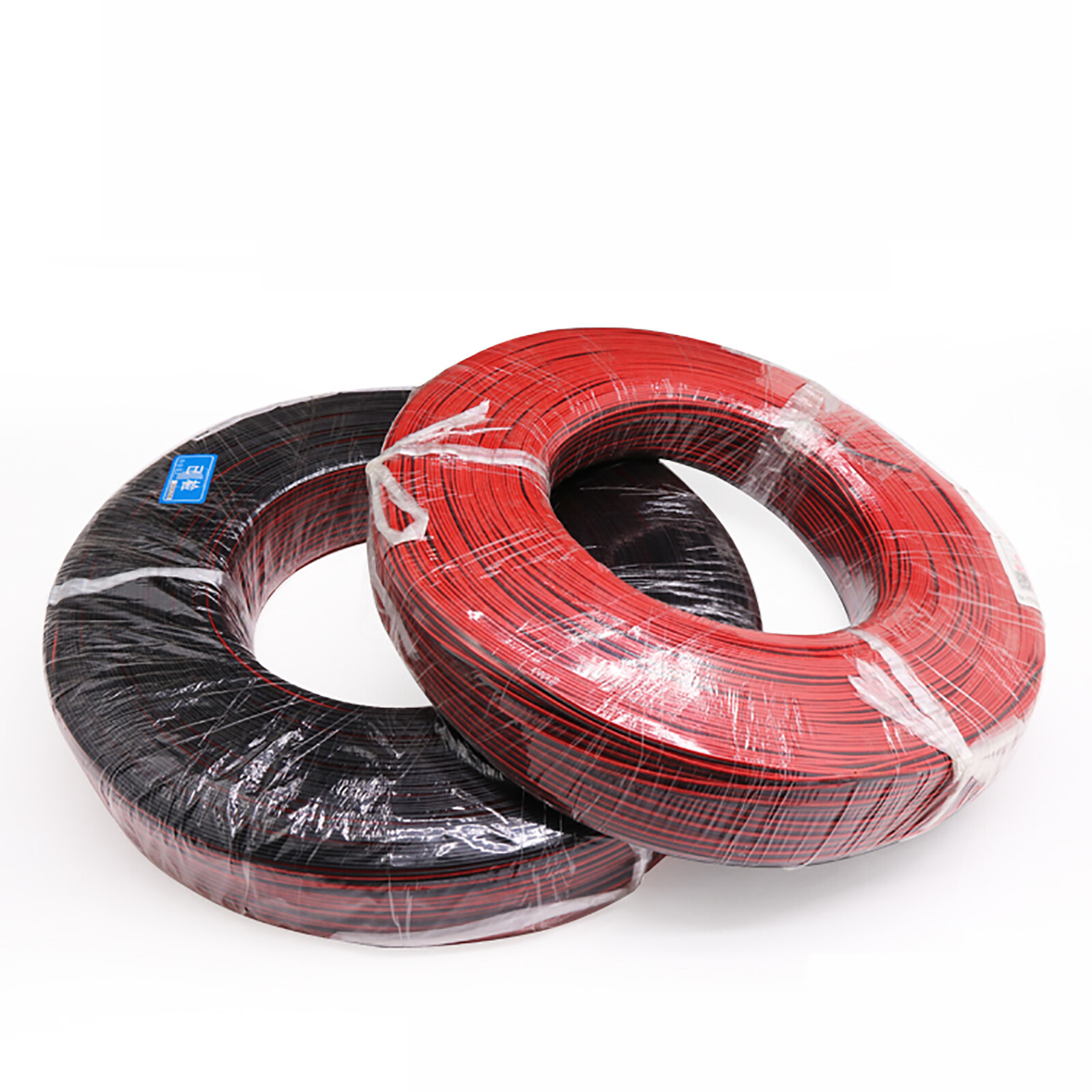 16/18/20/22/24/26/28 AWG Flat Ribbon Twin-Core 2 Pin Cable Stranded Wire PVC