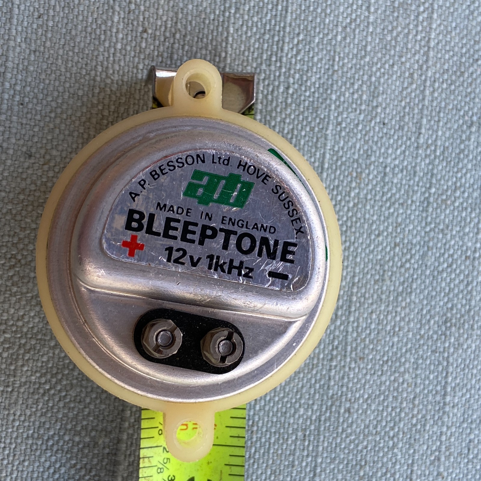 Vintage A.P. Beeson BLEEPTONE 12V Buzzer Alarm Made in England Lot 2 Untested