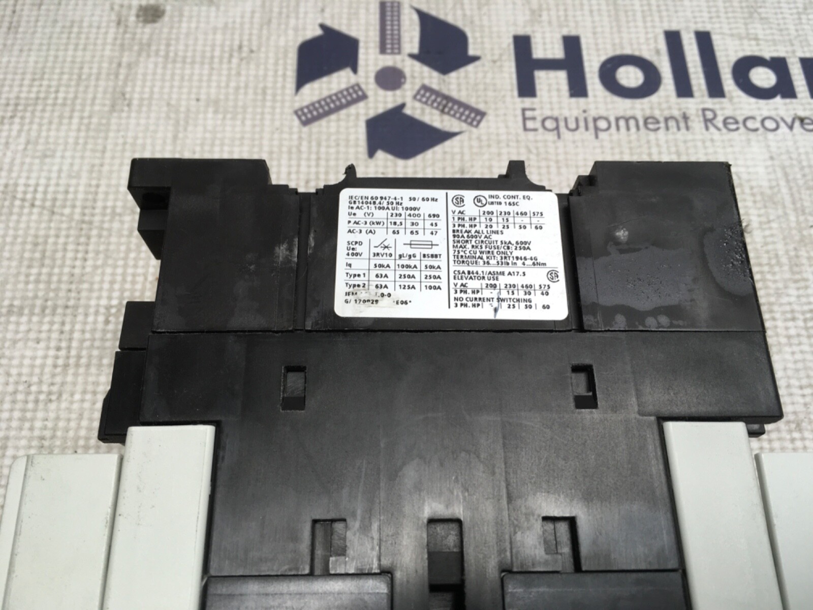 Siemens Contactor, 3RT1044-1A..0, 110v coil, RJ-52