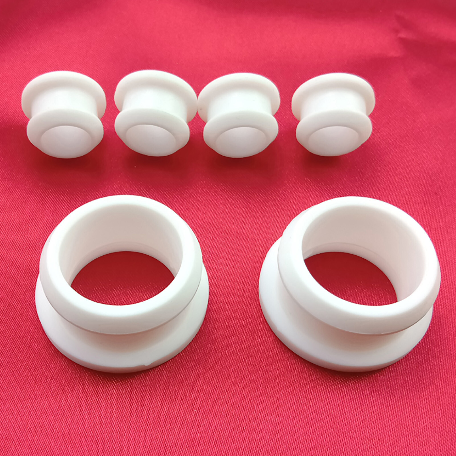 Silicone Rubber Grommet Plug Bung Cable Wiring Protect Ring 18mm~50.6mm Snap-on