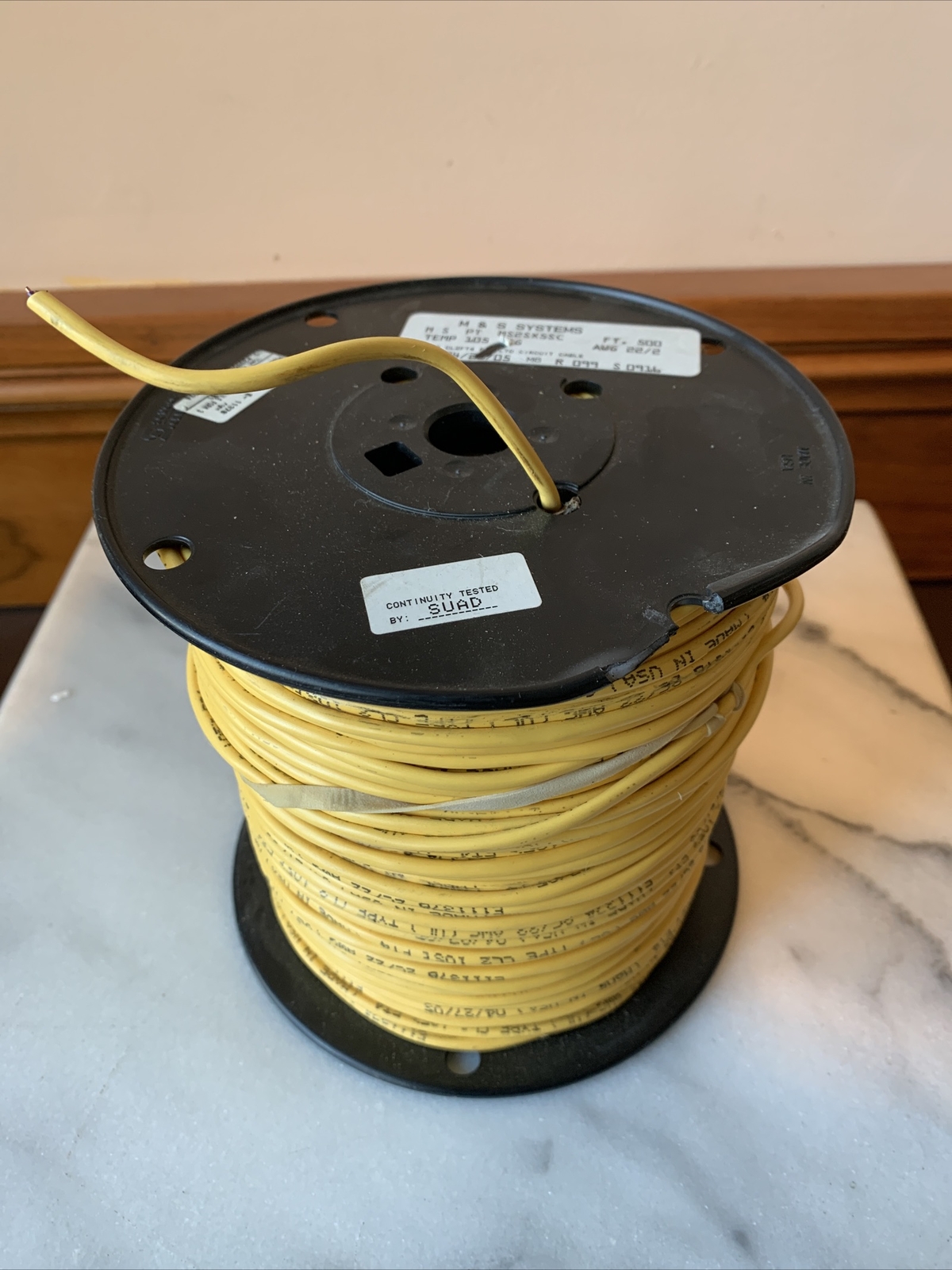 M&S Systems 22/2 500ft Roll Power Limited Circuit Cable Form 3 – CL2FT4 MS2SX5SC