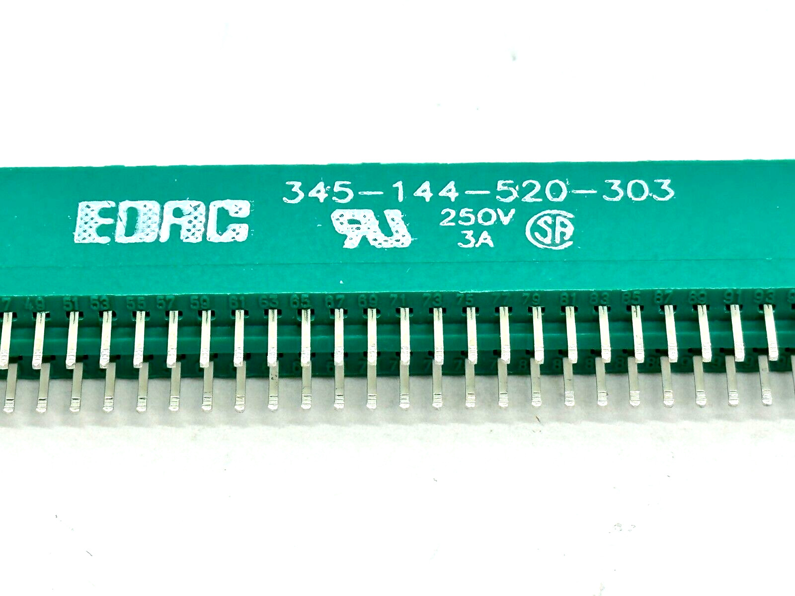 EDAC 345-144-520-303 Standard Card Edge Connectors 144 Pin Gold Plated