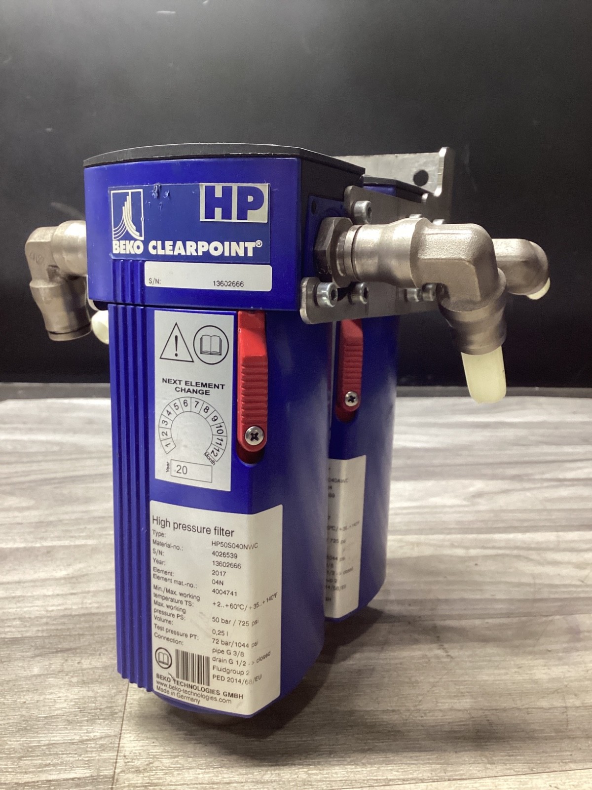 BEKO HP50S040NWC / HP50S040AWC HIGH PRESSURE FILTER #111B134PR3