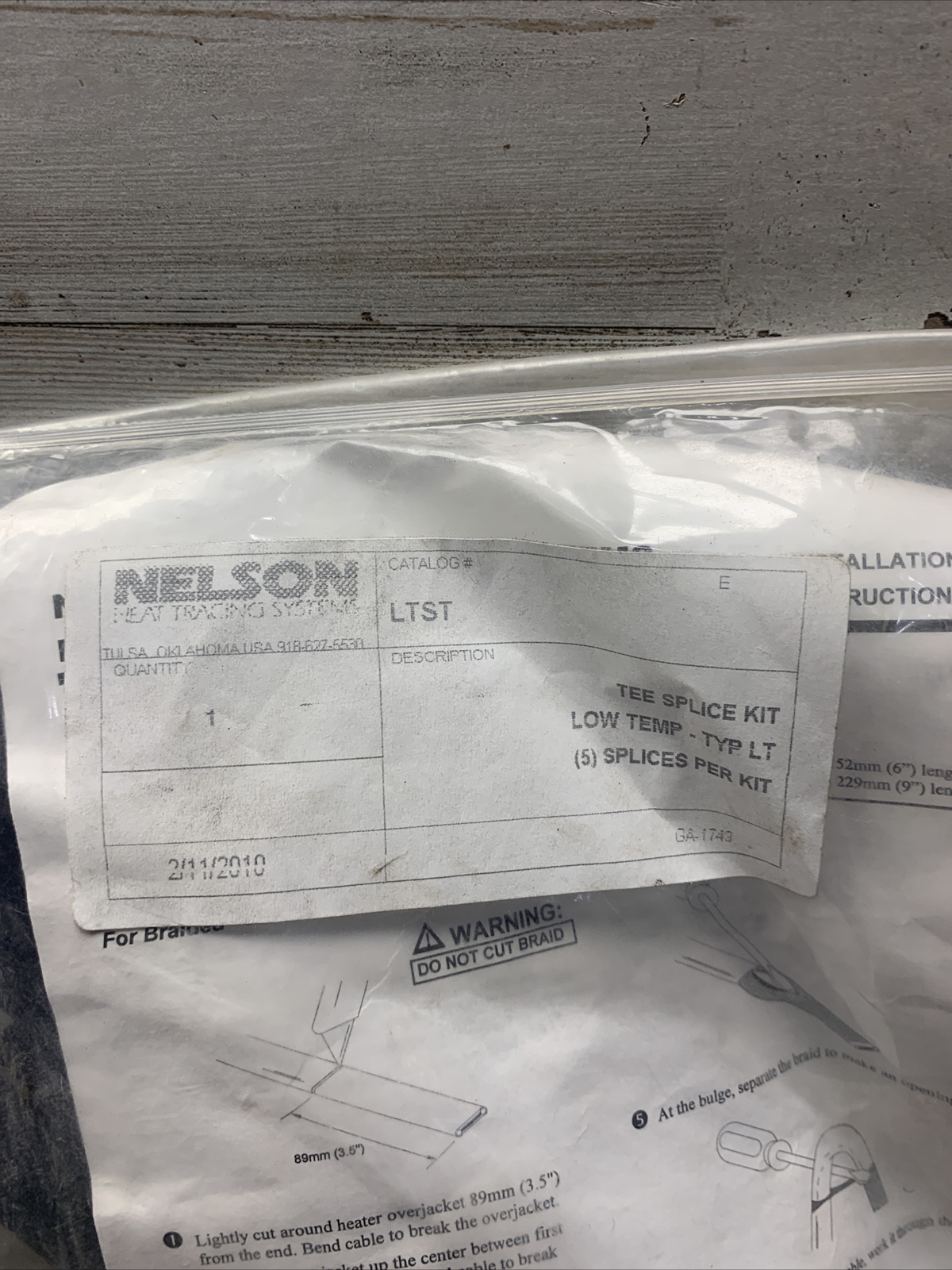New Nelson LTST Lt-st Pack Of 5 Tee Splice Heat Shrink Kit
