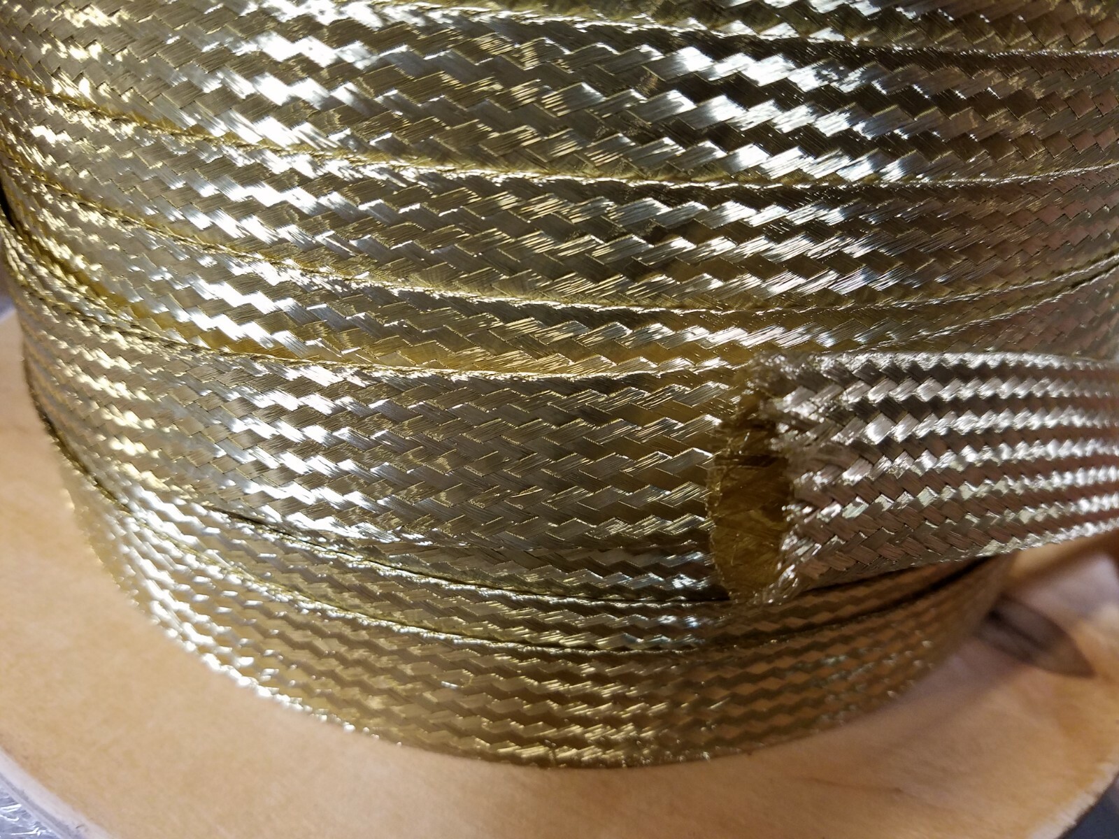 10 FEET 1 INCH BRAIDED GROUND STRAP GROUNDING BRASS Flat Braid MADE IN USA