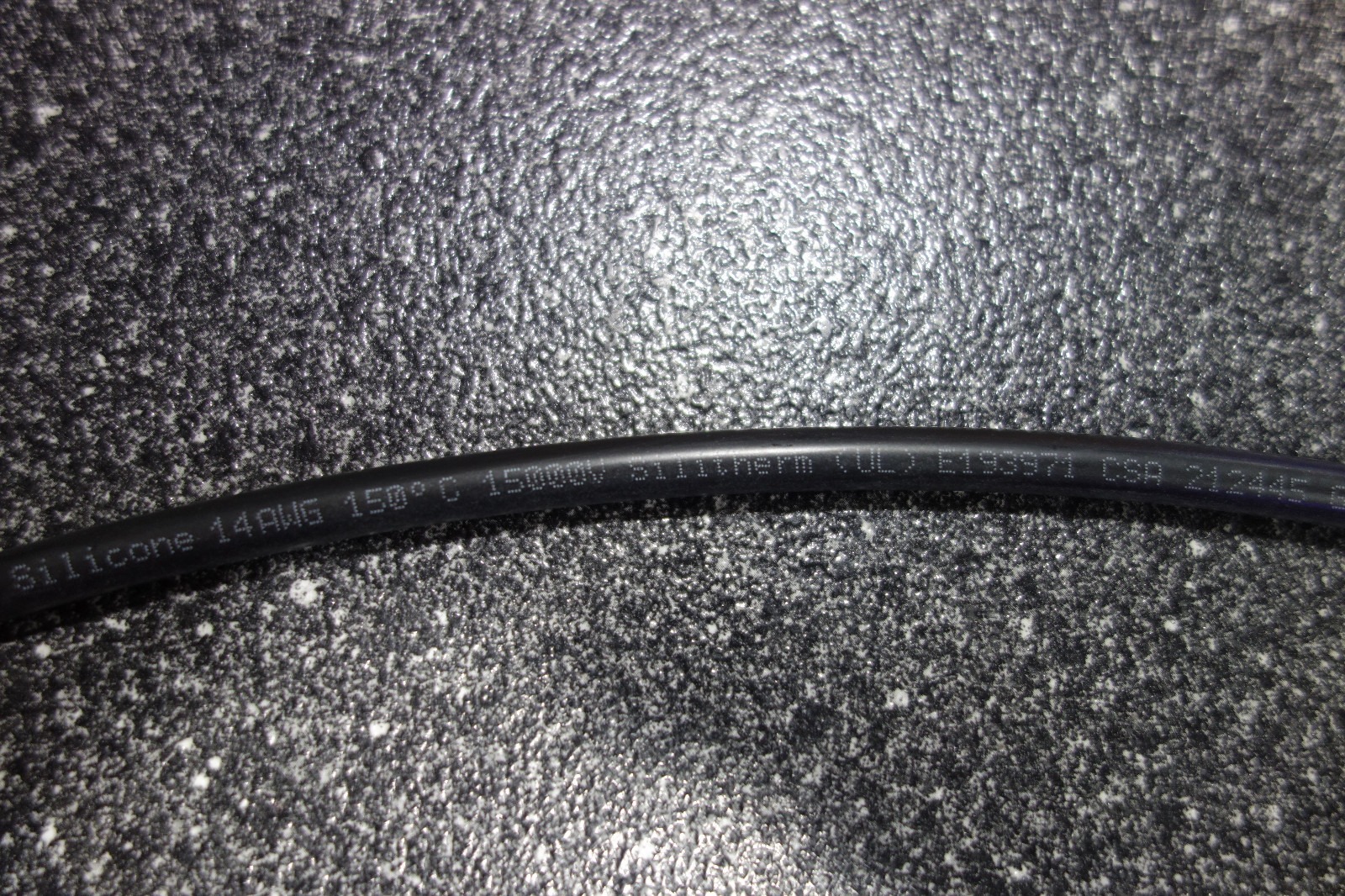 NEON GTO WIRE, BLACK High Voltage SILICONE Cable for Neon Transformer 25 FEET*