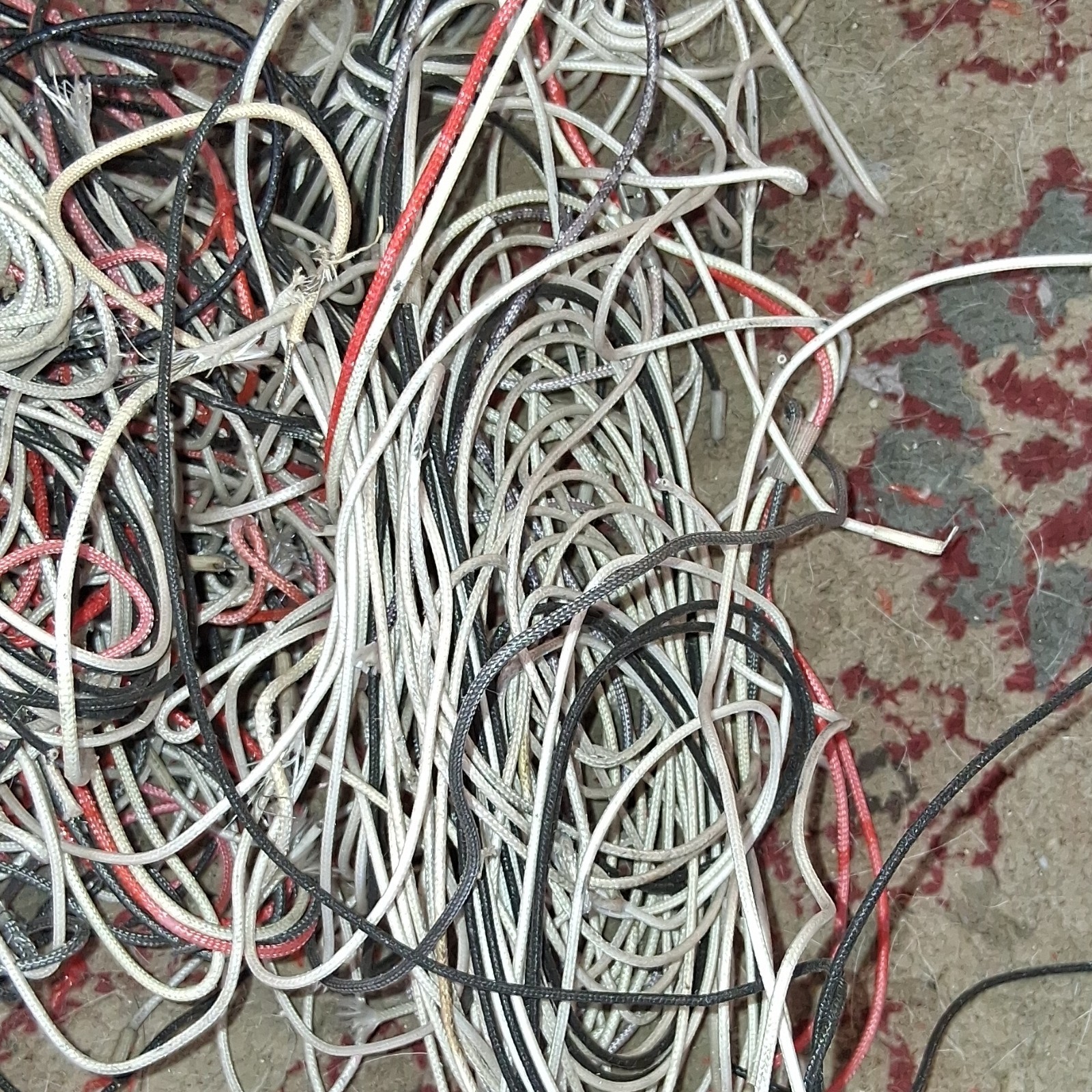 Mixed Lot Electrical Wire Scrap Assorted Colors Types Various Lengths
