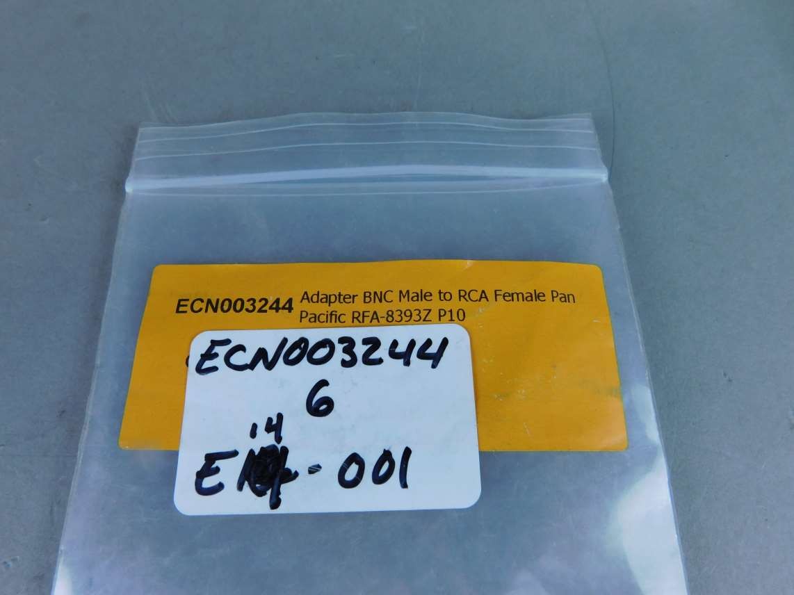 *Lot of 6* Pan Pacific RFA-8393Z-P10 BNC Male to RCA Female Adapters – NEW Su…