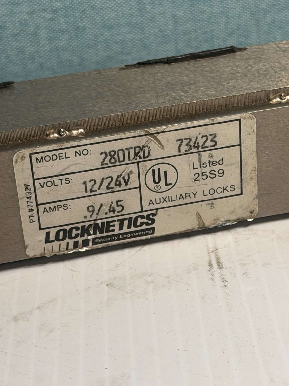 Locknetics 280TRD Magnetic Lock 12/24v-dc( For Parts )