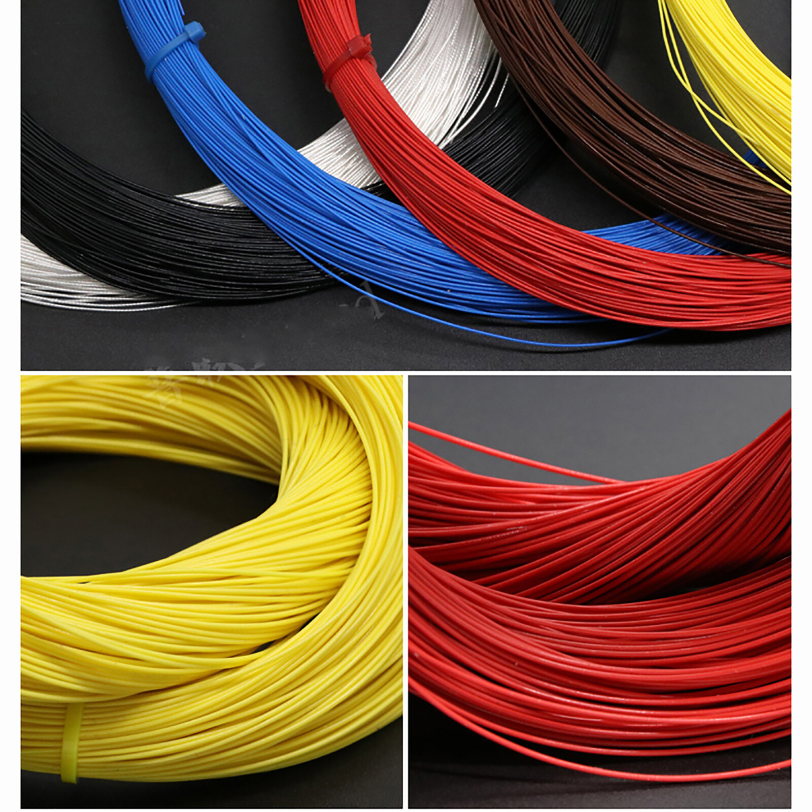 0.15mm² Ø1mm Silver Plated Copper Polytetrafluoro PTFE Wire Stranded Cable