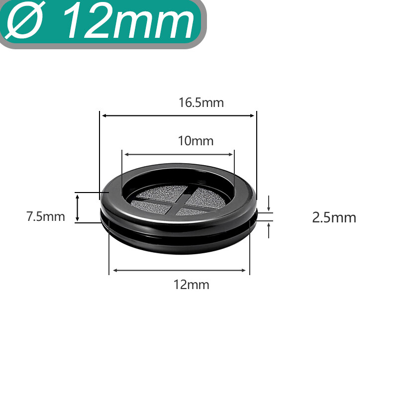 Blanking Grommets 12mm 16mm 20mm 25mm-110mm – Rubber Closed Grommet Blind Hole