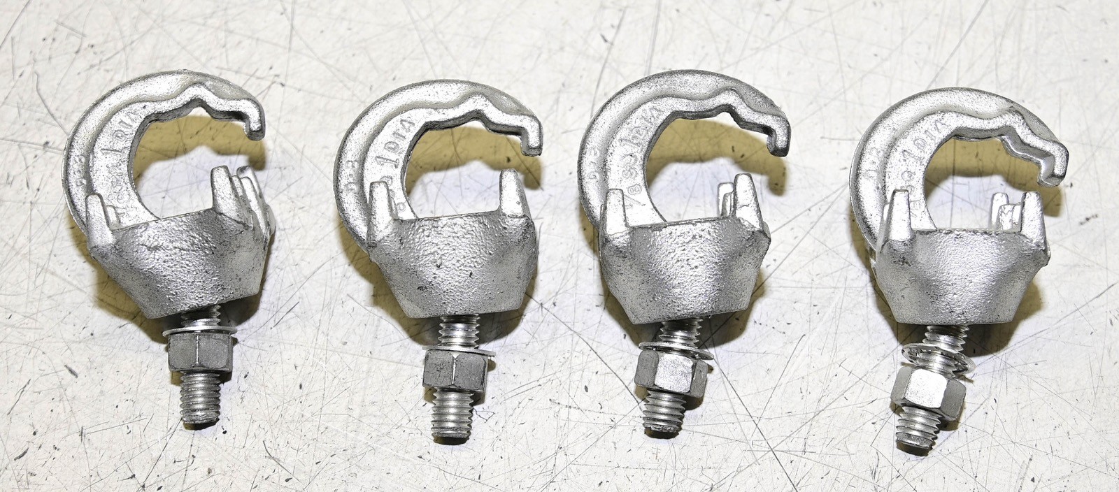 4x GRF4C3 Universal Grounding Clamp, 1 or 2 Conductors 8 AWG-2 AWG 1” 7/8” 3/8”