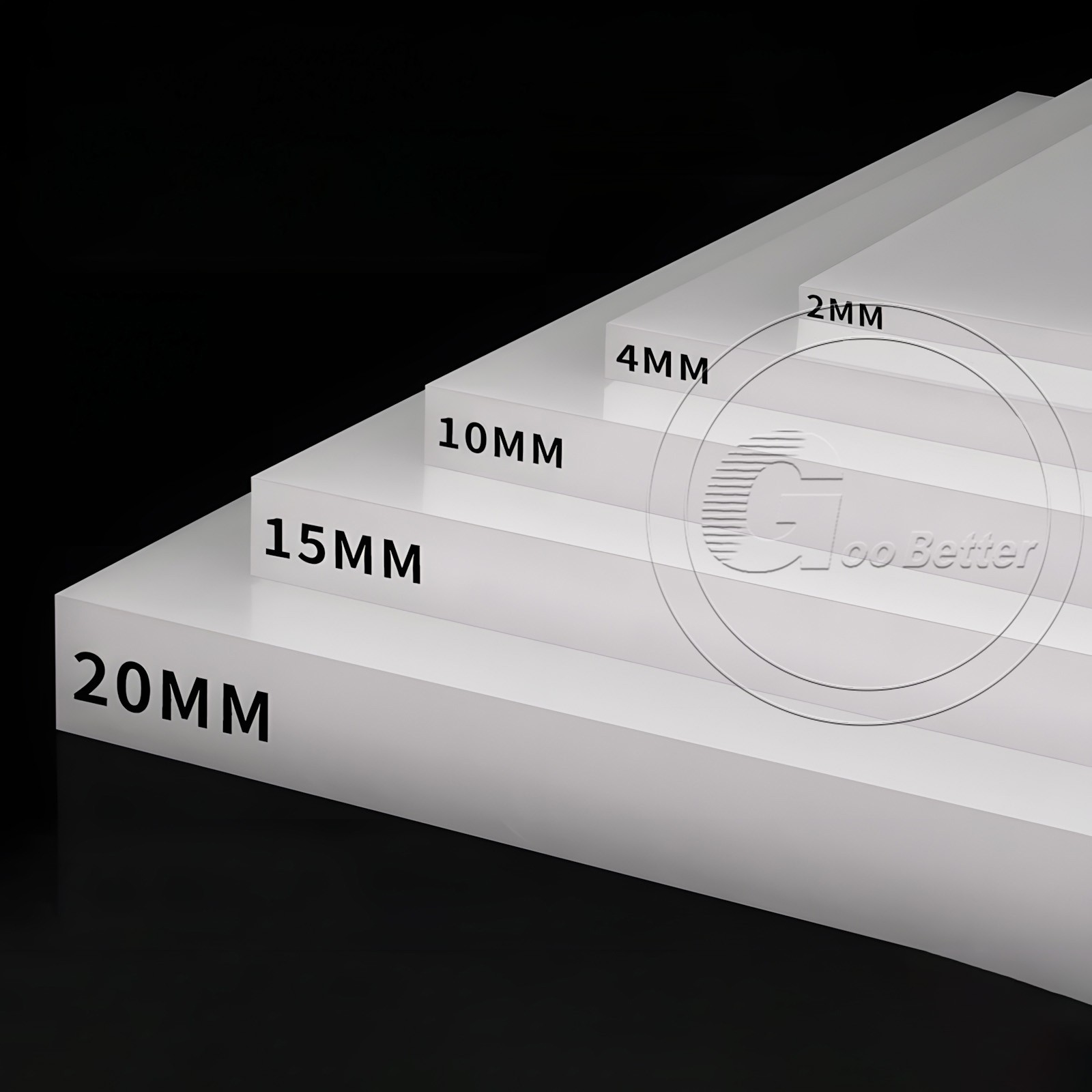 Natural White Polypropylene Sheet Cut to Size PP Plastic Block Panel 0,5mm-30mm