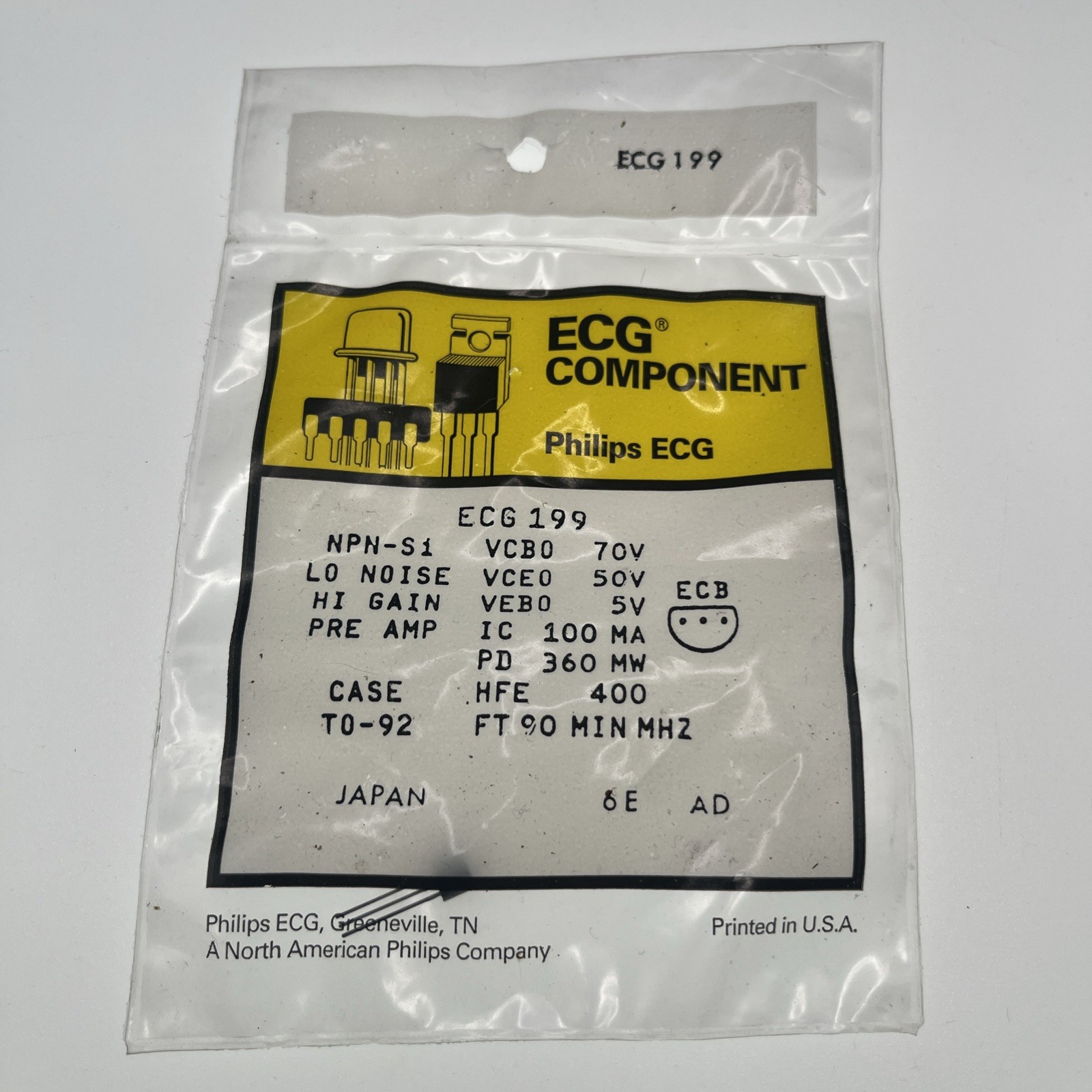 ECG 199 ECG Component Phillips In Package 1pc