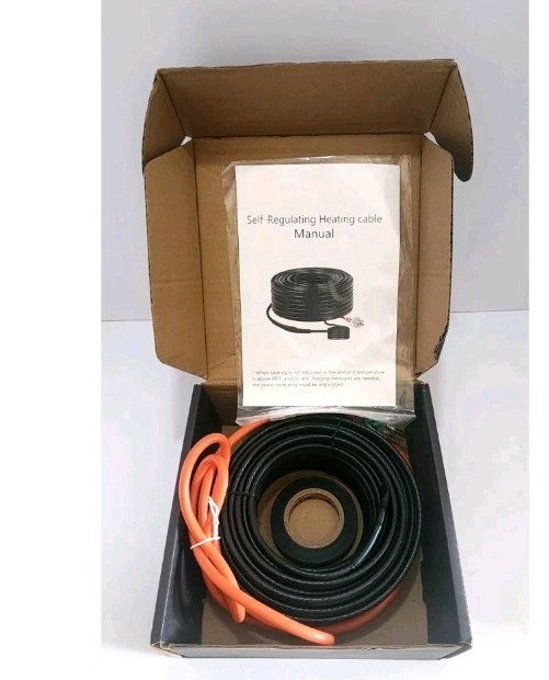 50FT Self Regulating Pipe Heating Cable Heat Tape Freeze Protection 120V – OB