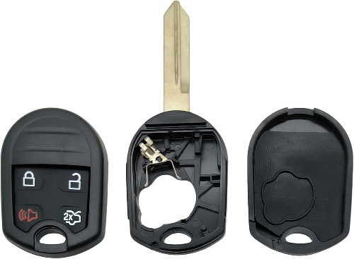 Replacement Keyless Entry Key Fob Cover for Ford F-150 F-250 Model: 4 Button-a