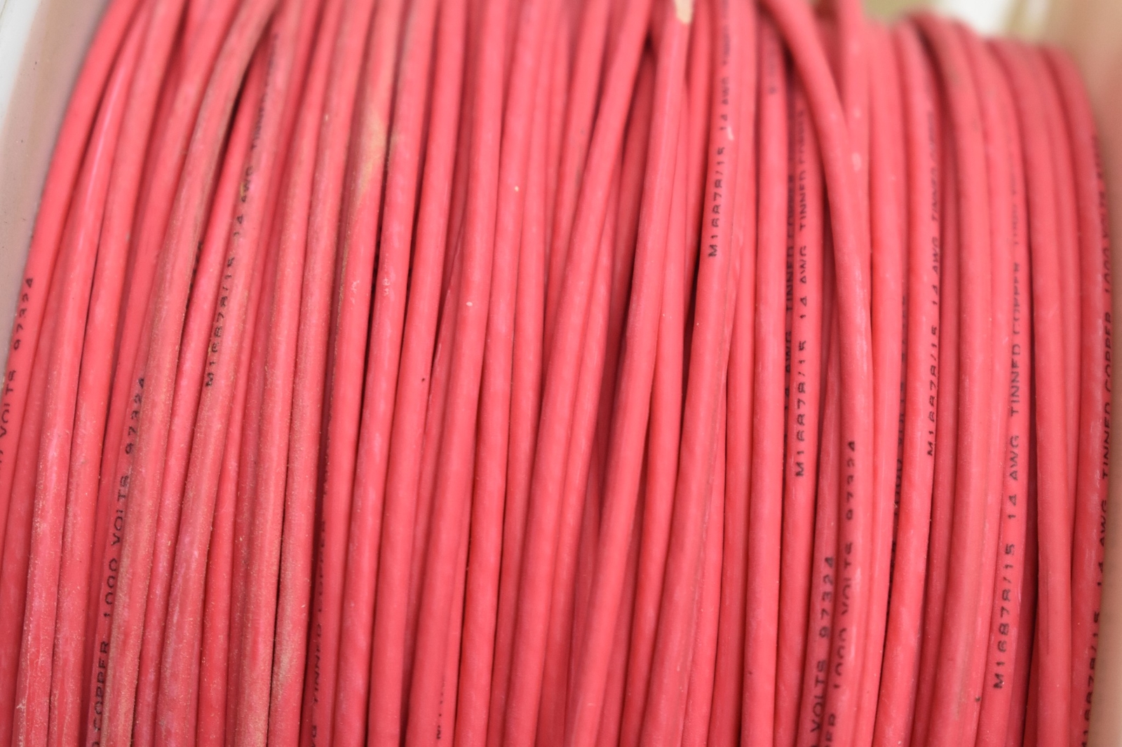 Tin Plated Copper XL PE-XL LL Wire M16878/15BKE2 – 2 FT.. PER SALE