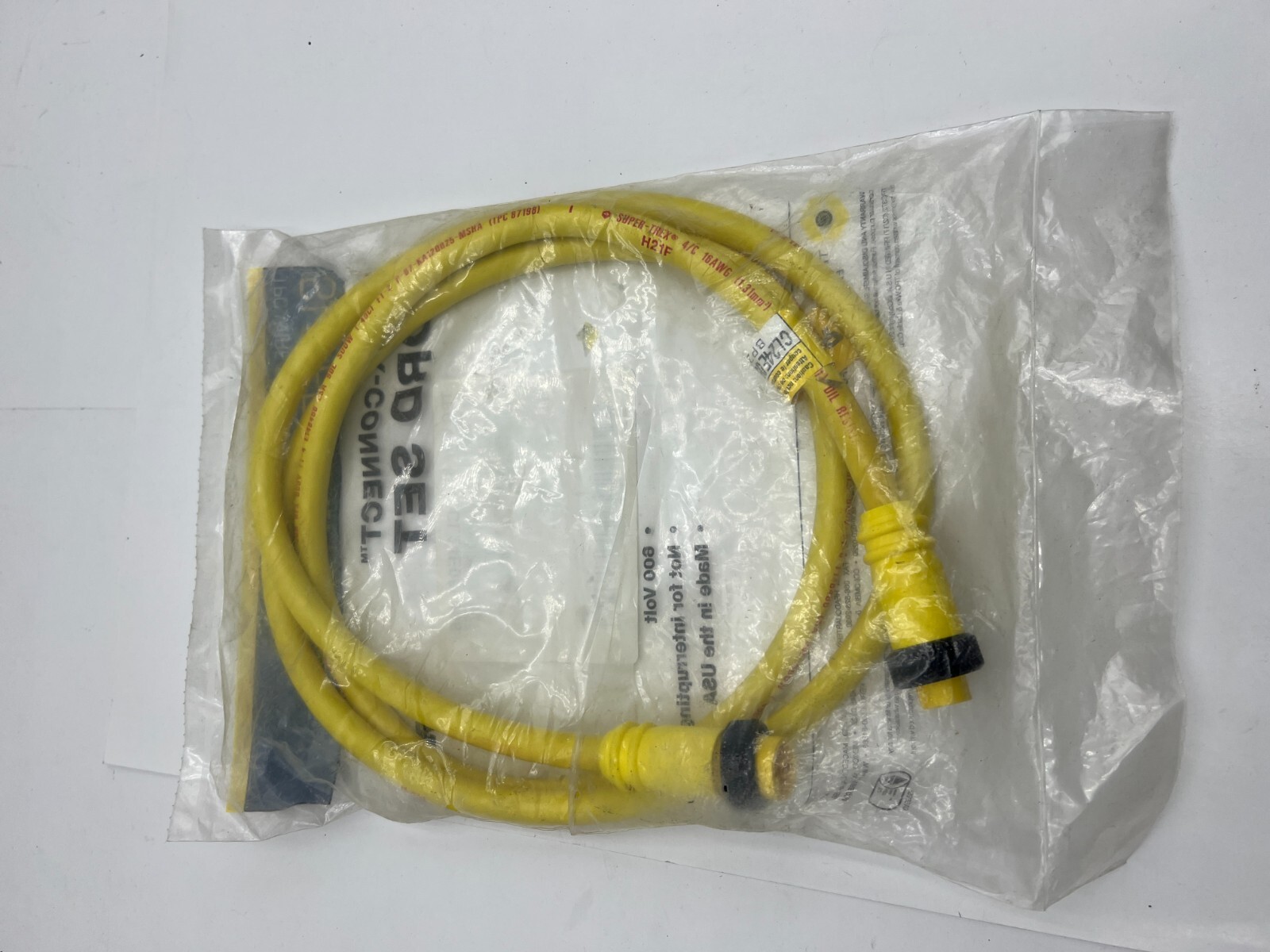 TPC Wire & Cable Super-Trex CordSet Mini 16/4 Male/Female 6 Ft CL24E05F006