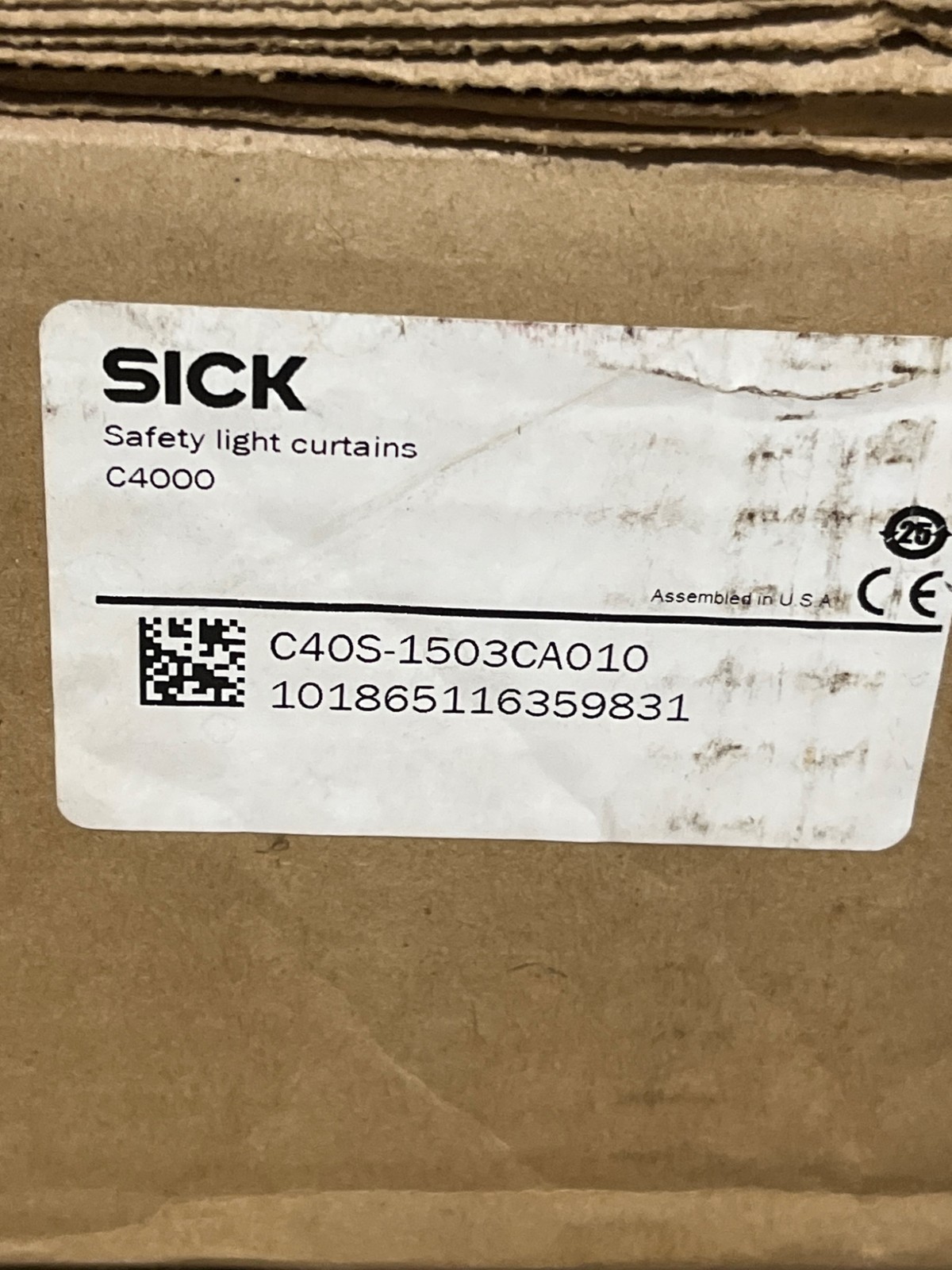 2025 SICK SAFETY LIGHT CURTAIN C40S-1503CA010 C4000 ADVANCED; NEW OPEN BOX