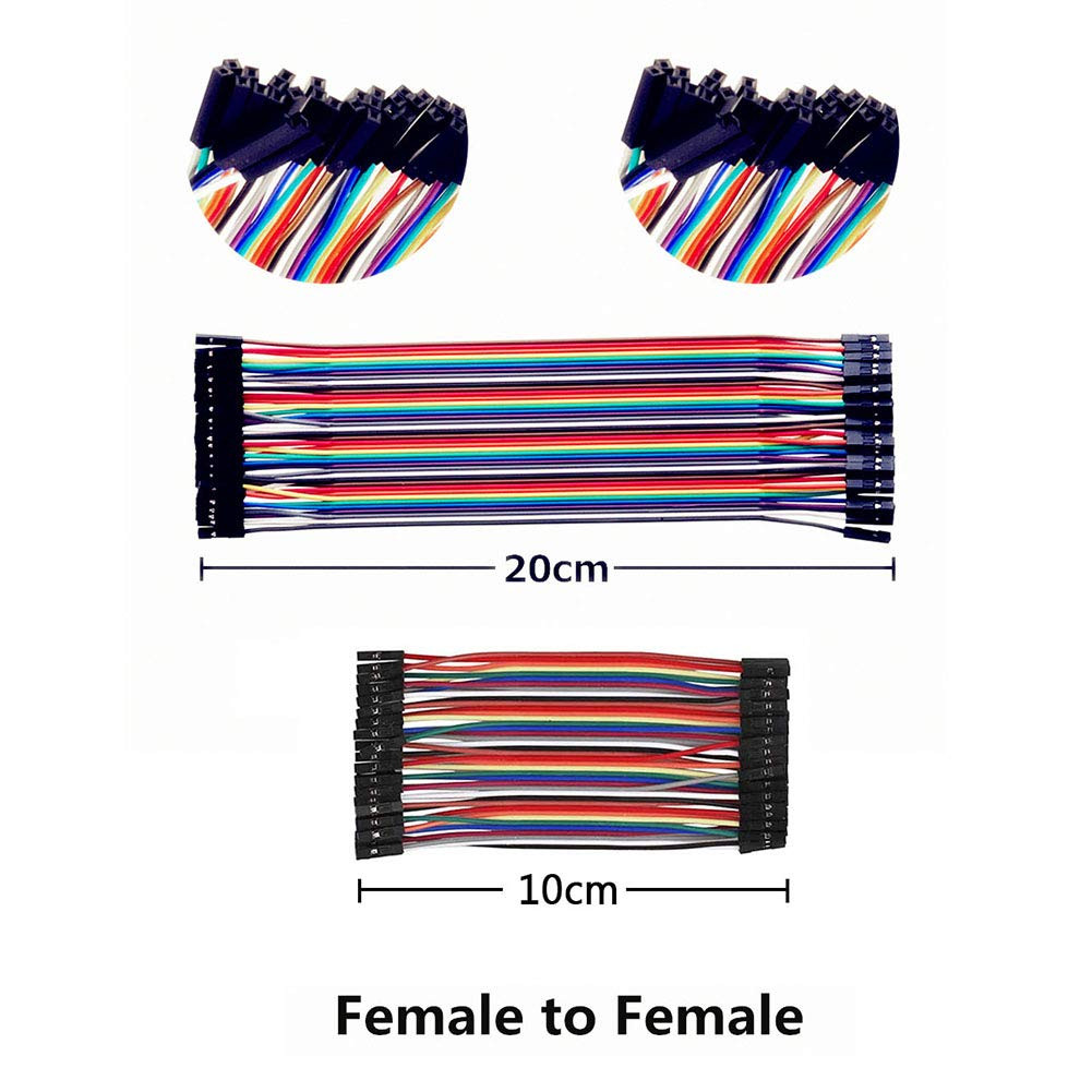 240PCS Breadboard Jumper Wires Kit Male/Female for Arduino DIY Projects