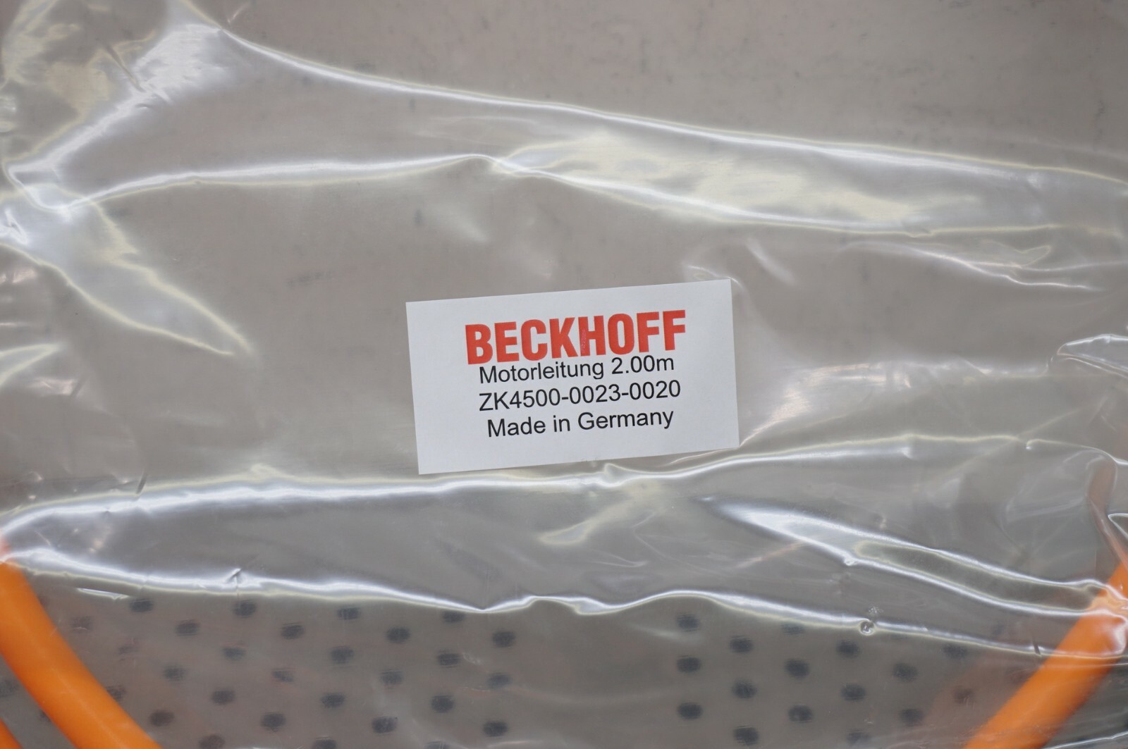 New! Beckhoff ZK4500-0023-0020 Servo Drive Cable 2 Meter