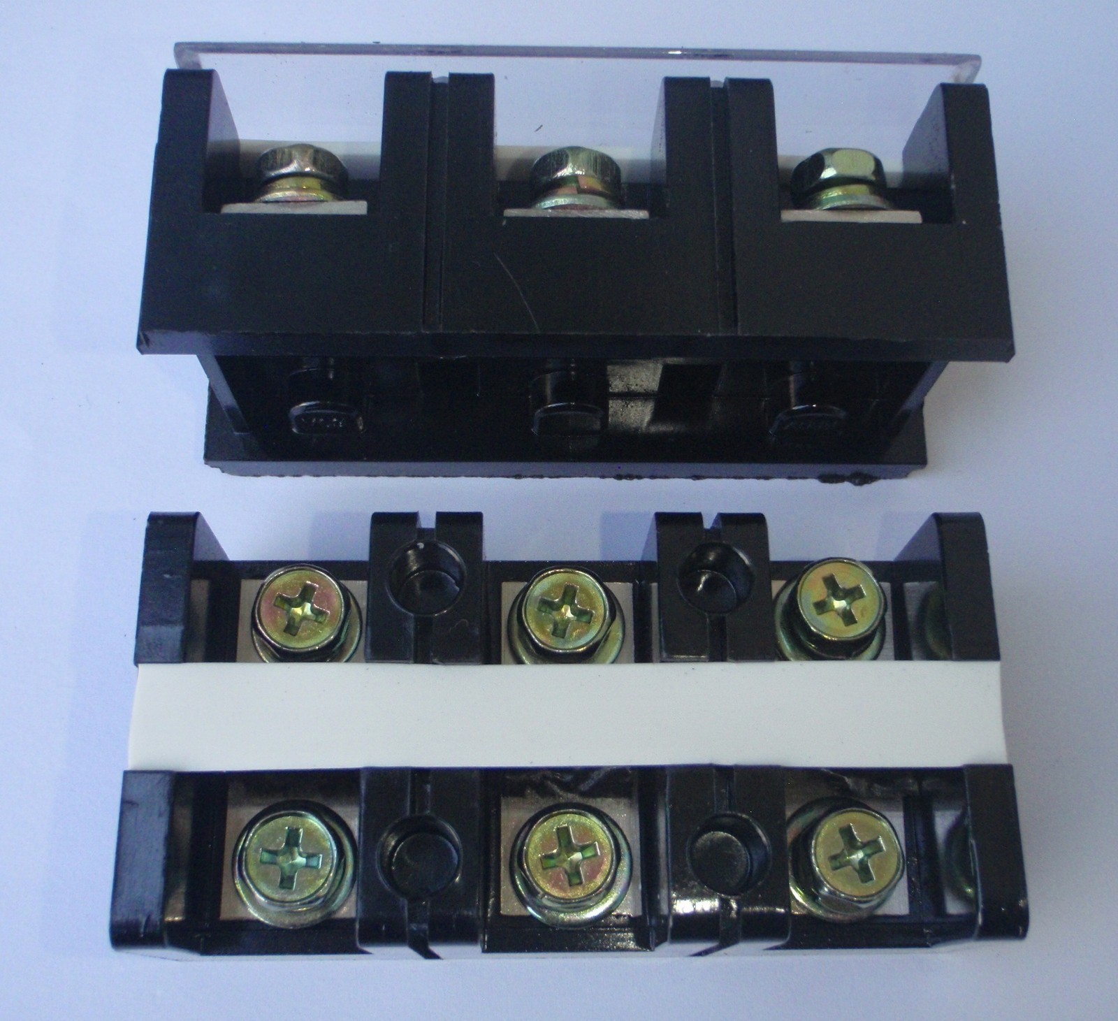 WIRE TERMINAL BLOCK STRIP 60 AMP 3 POLE TC603