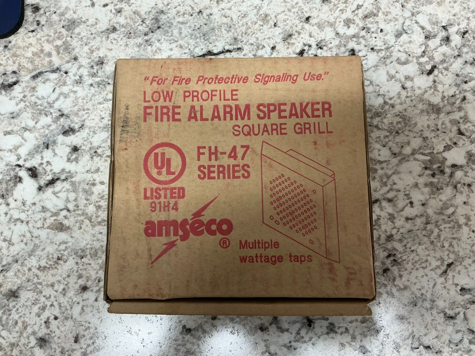 Amseco FH-47R-70S Fire Alarm Speaker, Red (NEW IN BOX) Lot of 2pcs.