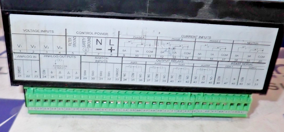 General Electric PQM II Power Quality Meter for 3 Phase System – TESTED