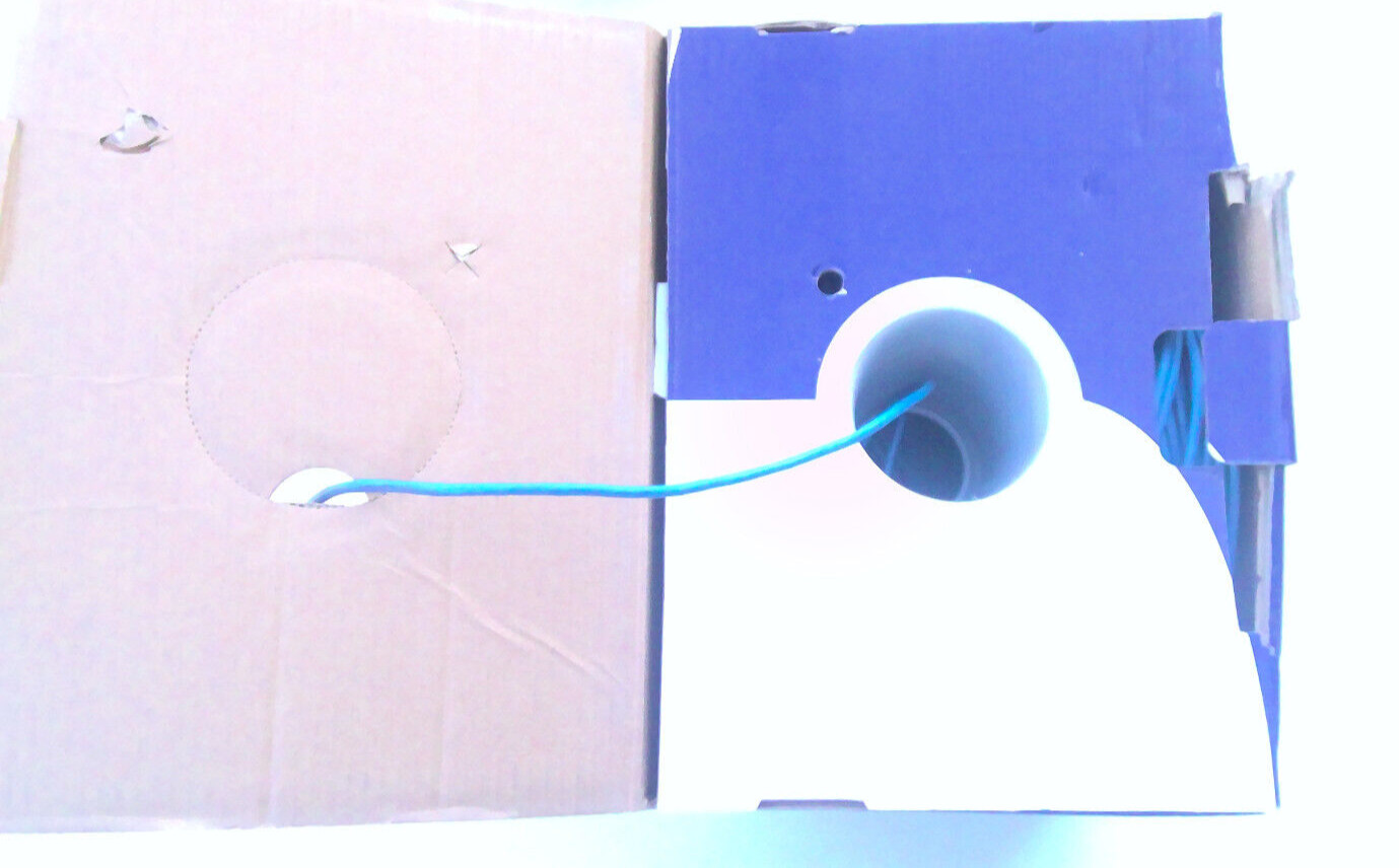 CAT5E 350MHz CMR unshielded twisted pair blue 1000 ft (DAMAGE BOX)