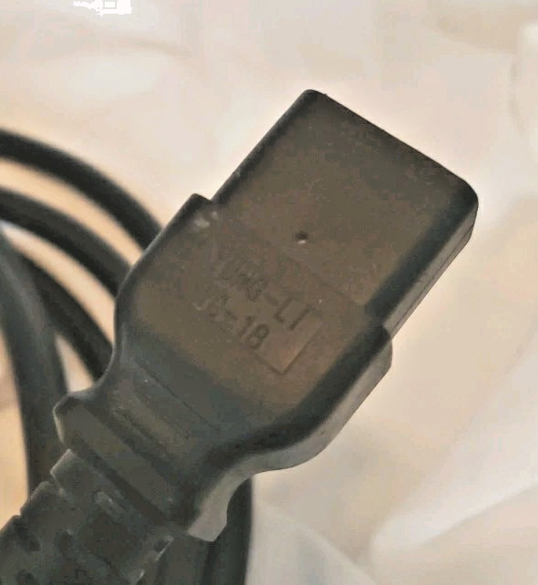 Power Cord 15ft 20A/250V Molded 3-Prong Plug Socket Black