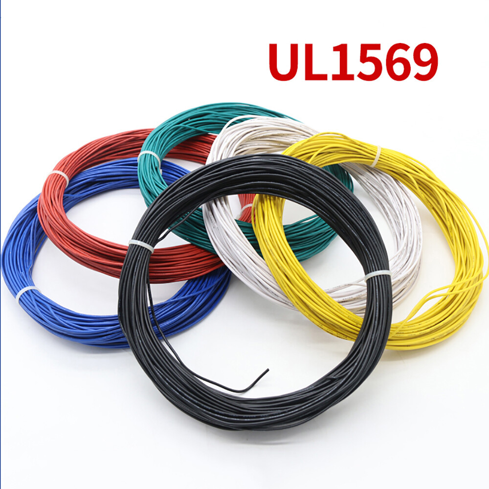 UL1569 28AWG Flexible Stranded PVC Electronic Wire Cable 300V Tinned Copper Wire